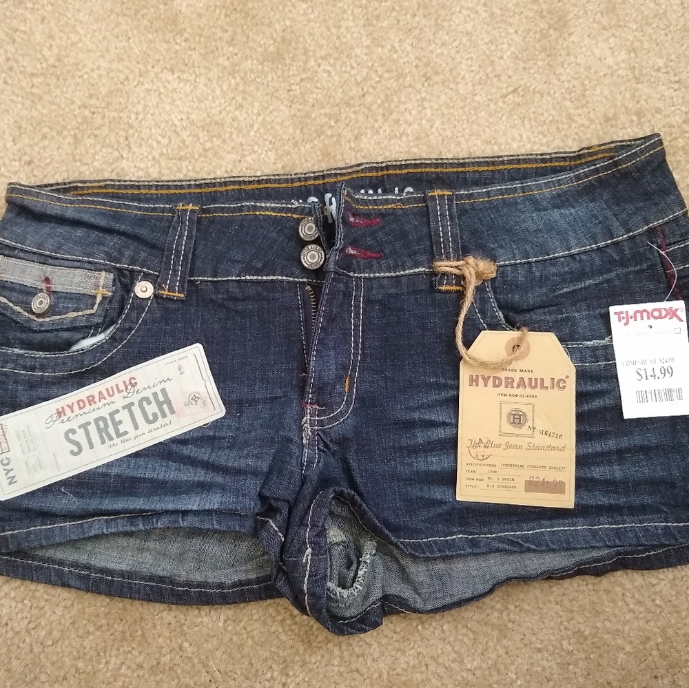 NWT hydraulic Jean shorts size 13/14
